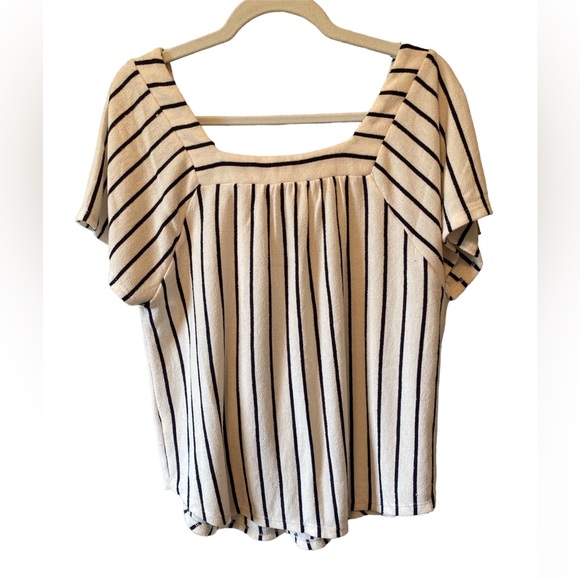 Monteau Striped Top- Sz XL - Picture 3 of 9